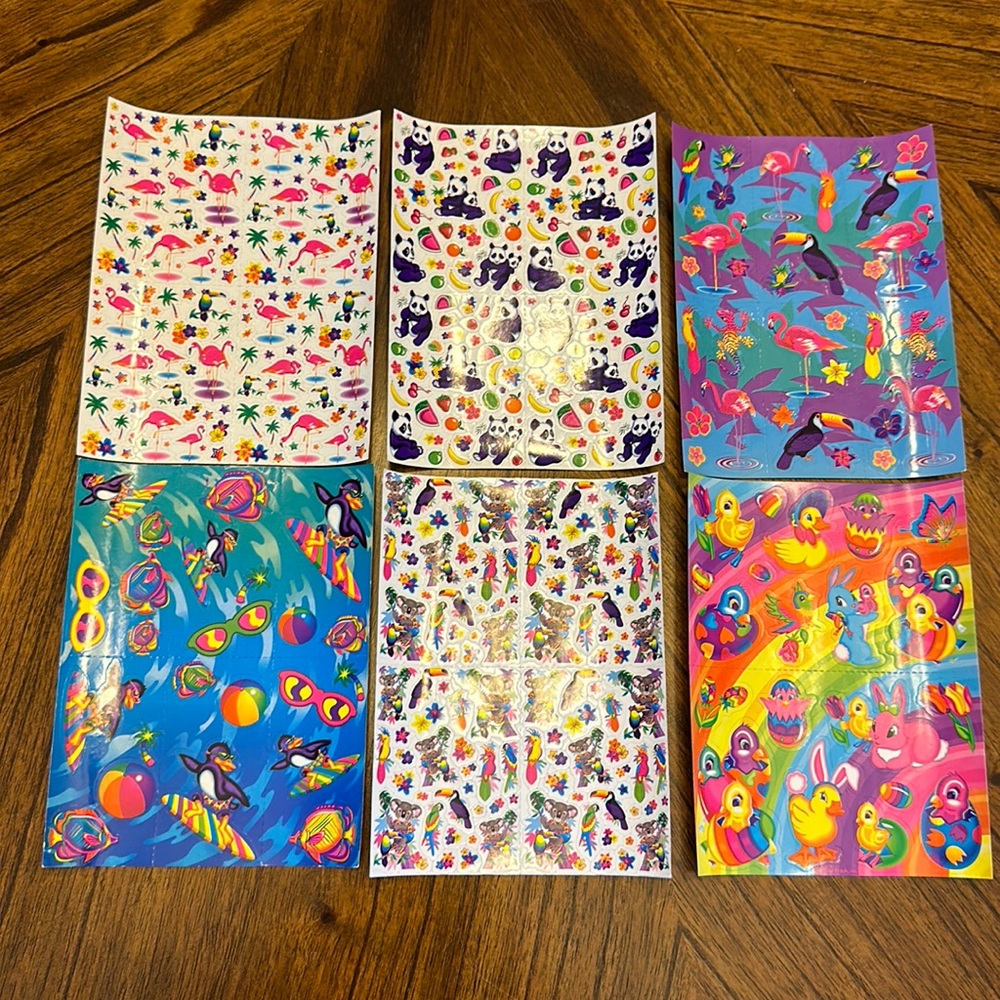 Lisa frank full sticker sheets
